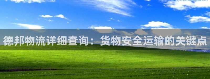 豪门国际预测：德邦物流详细查询：货物安全运输的关键点